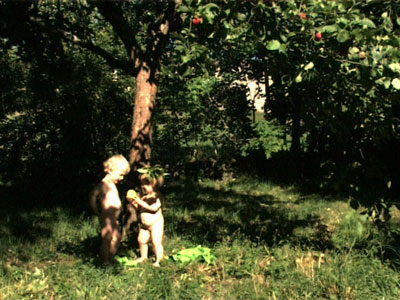 Enfants dans un verger, extrait du film de Sara Millot intitulé Eden