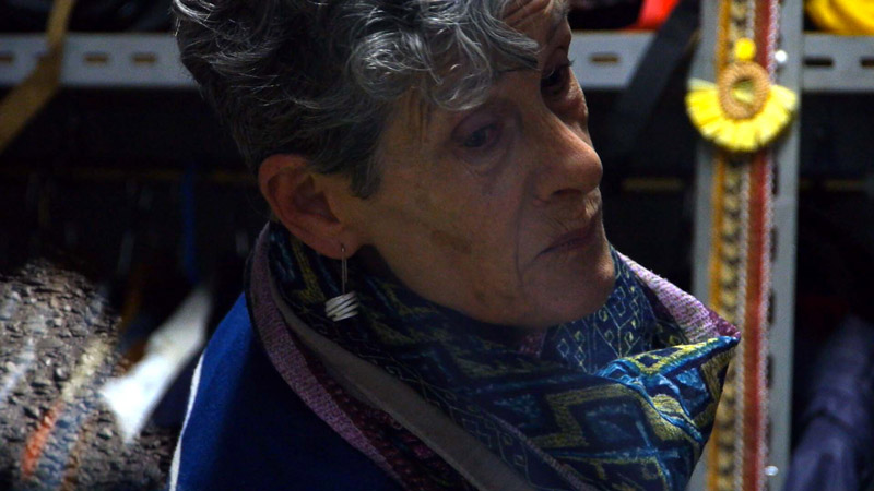 Projection sur une façade, photo de l'installation de Sara Millot intitulée Fata Morgana